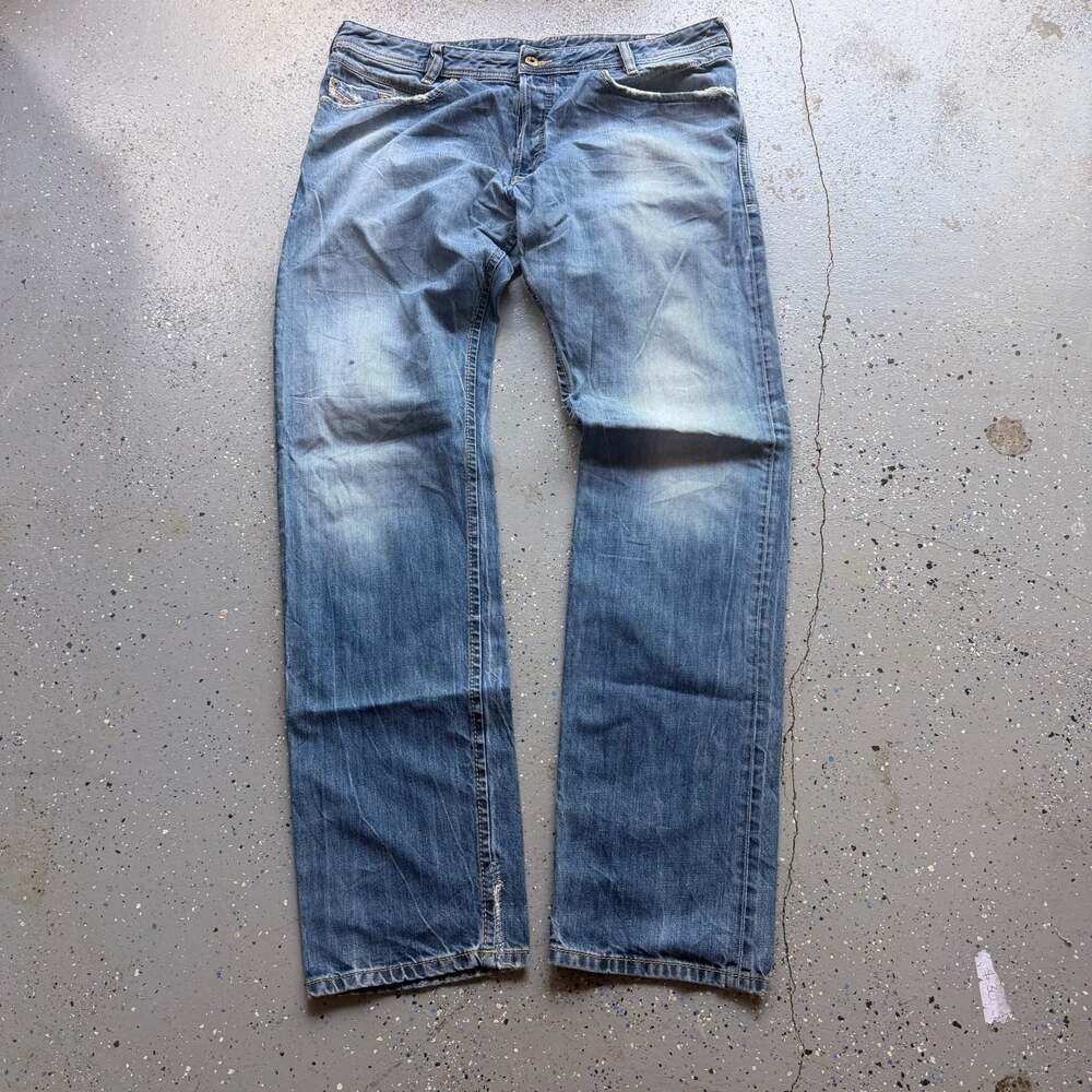 Vintage 90s Y2K Diesel Industry Wash Faded Italy Jeans pants Women's W31 L32 Siz